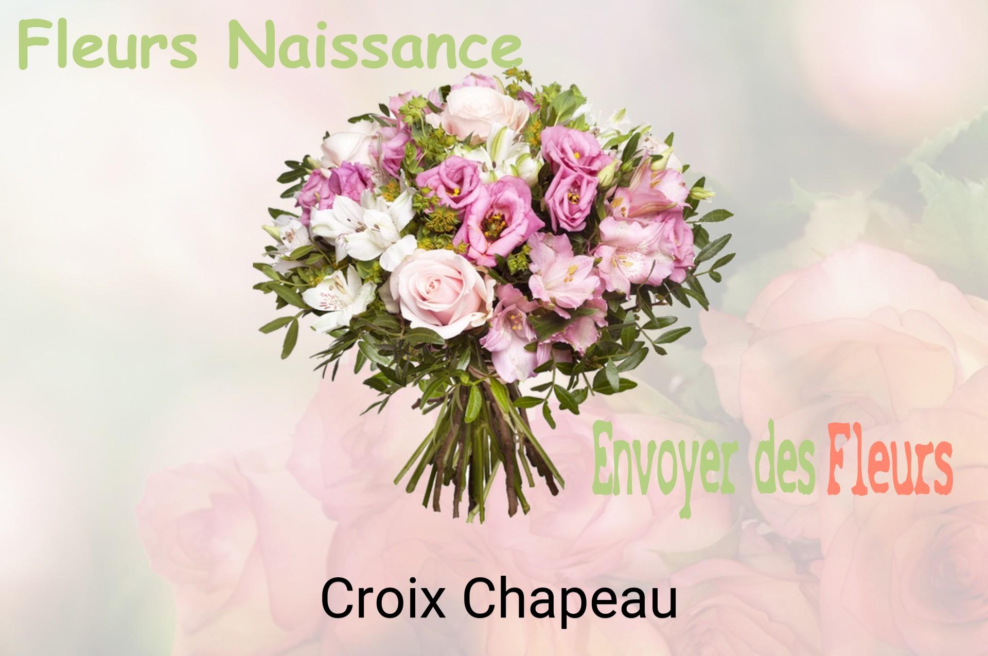 Bouquet de fleurs de naissance livré à Croix-Chapeau